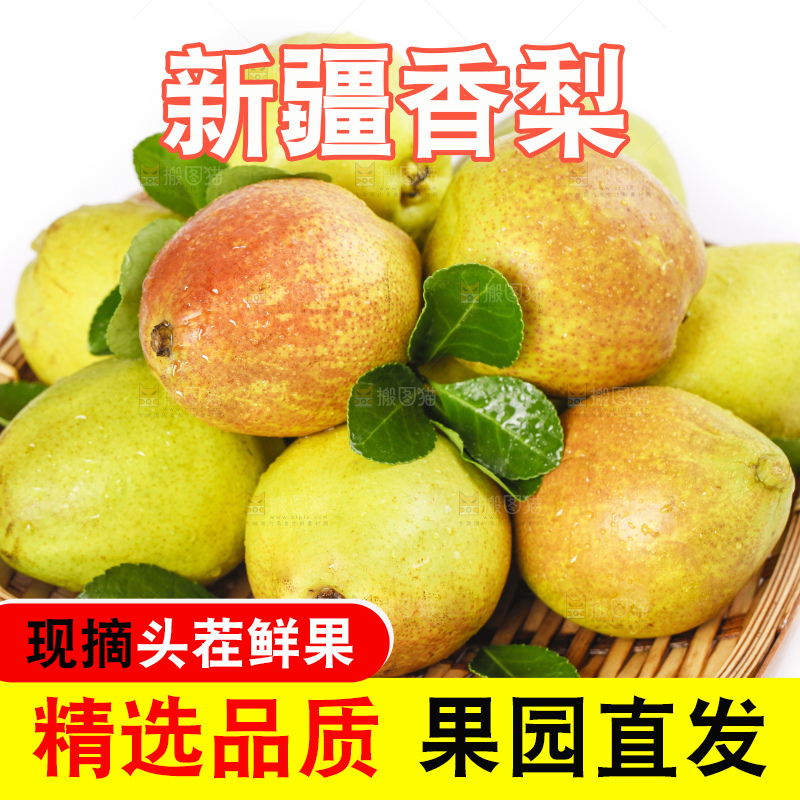 篮子里装着香梨