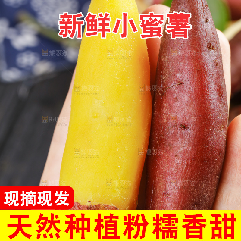 手里拿着临安小香薯