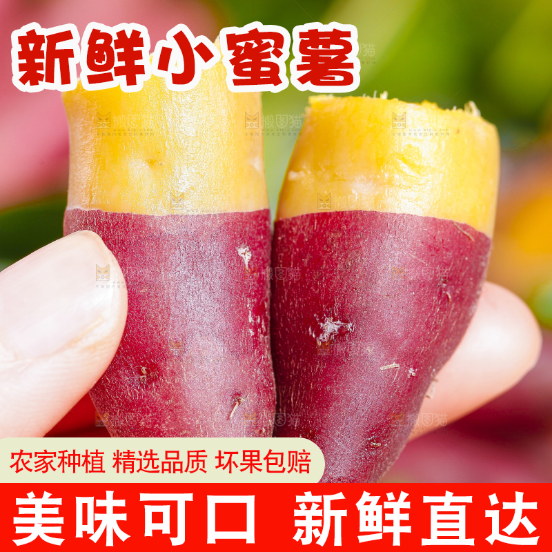 手里拿着蜜薯