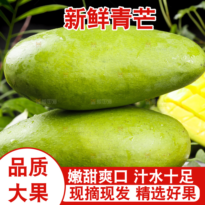 黑底上放着大青芒