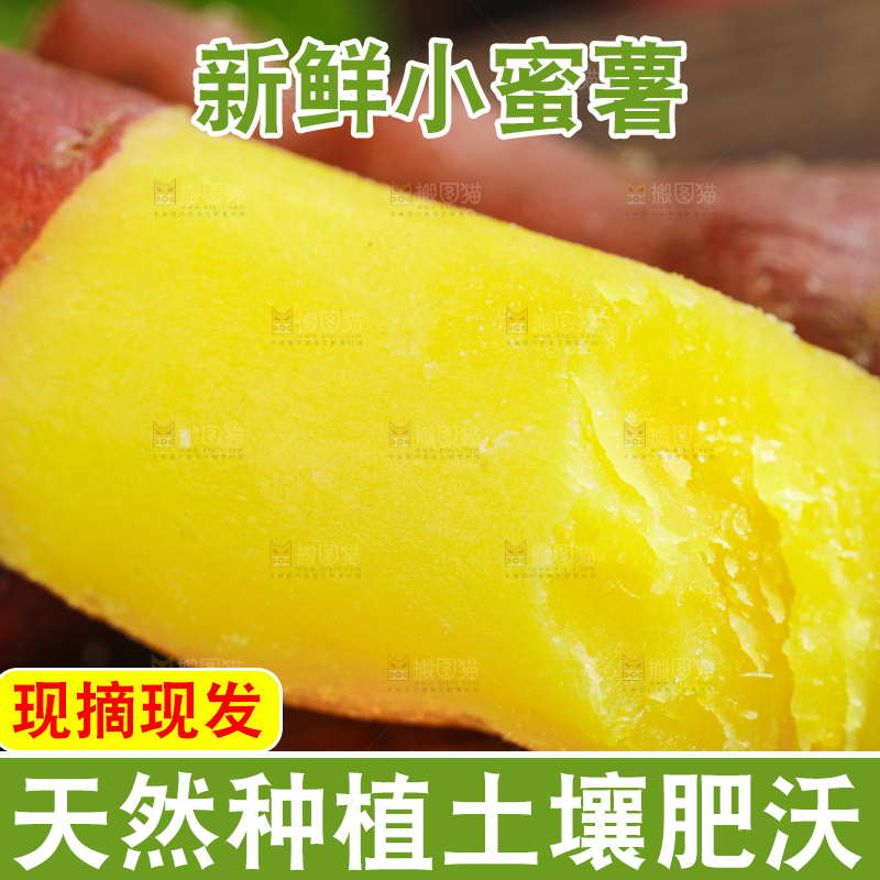 木底上摆放着小香薯
