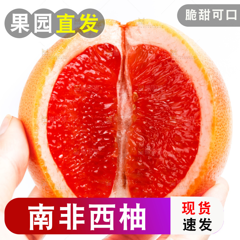 手里拿着红西柚