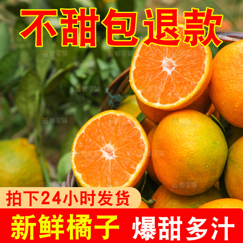 篮子里装着橘子