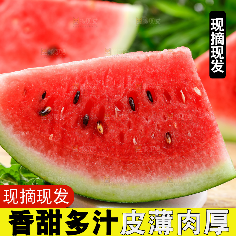 木底上摆放着西瓜