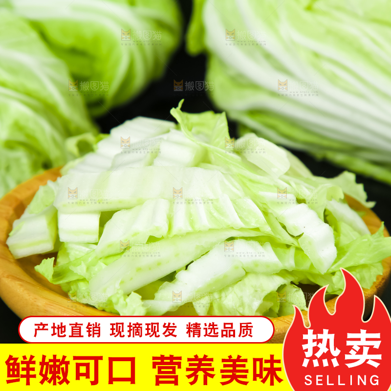 黑底上的有机大白菜