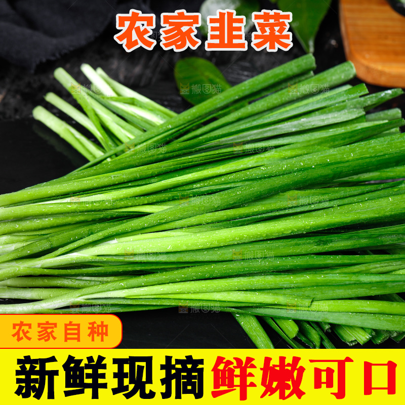 黑石板上的韭菜