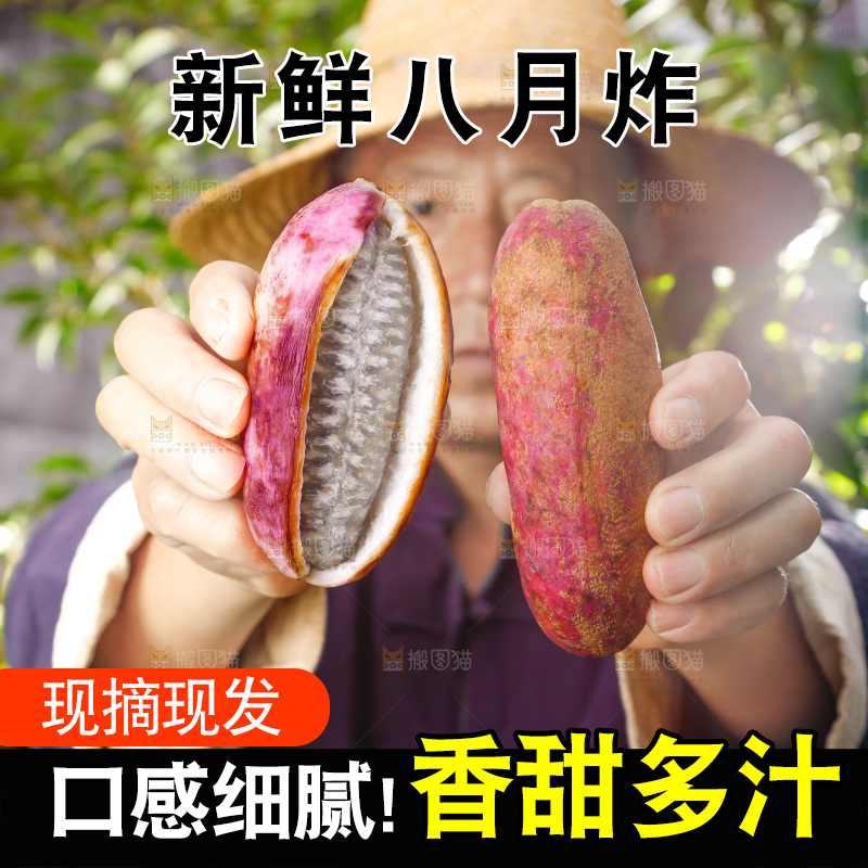 手里拿着新鲜八月瓜