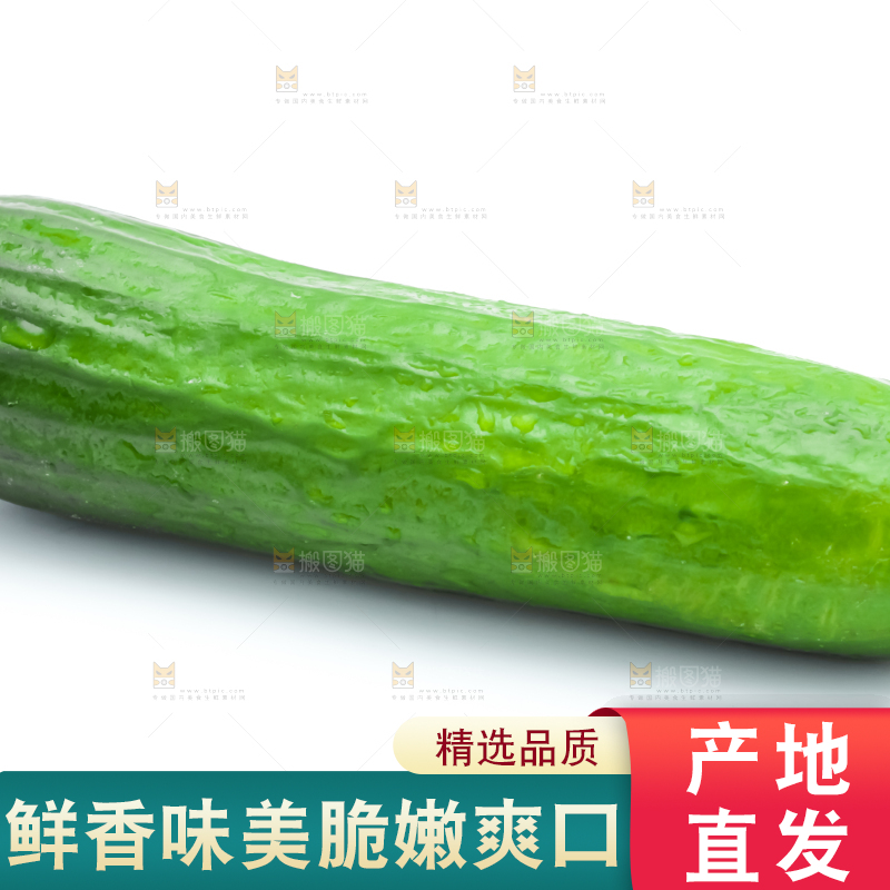 白底上放着荷兰水果小黄瓜