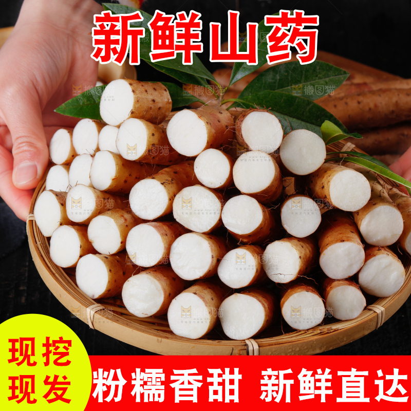 篮子里装着山药