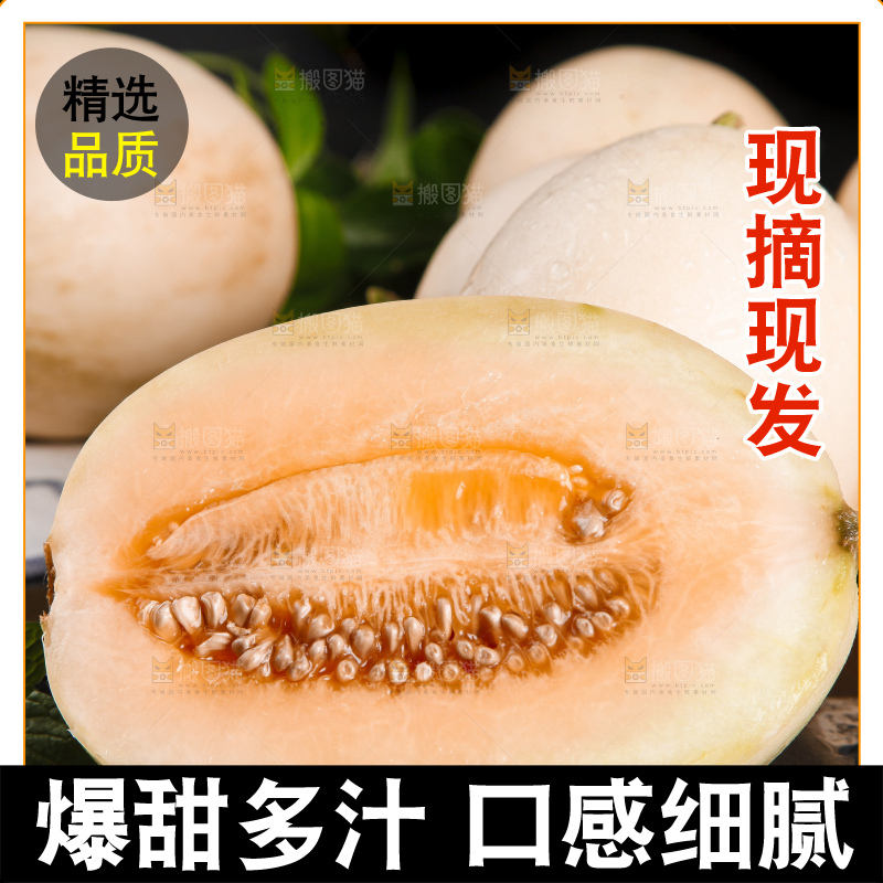 深底上放着陕西阎良甜瓜