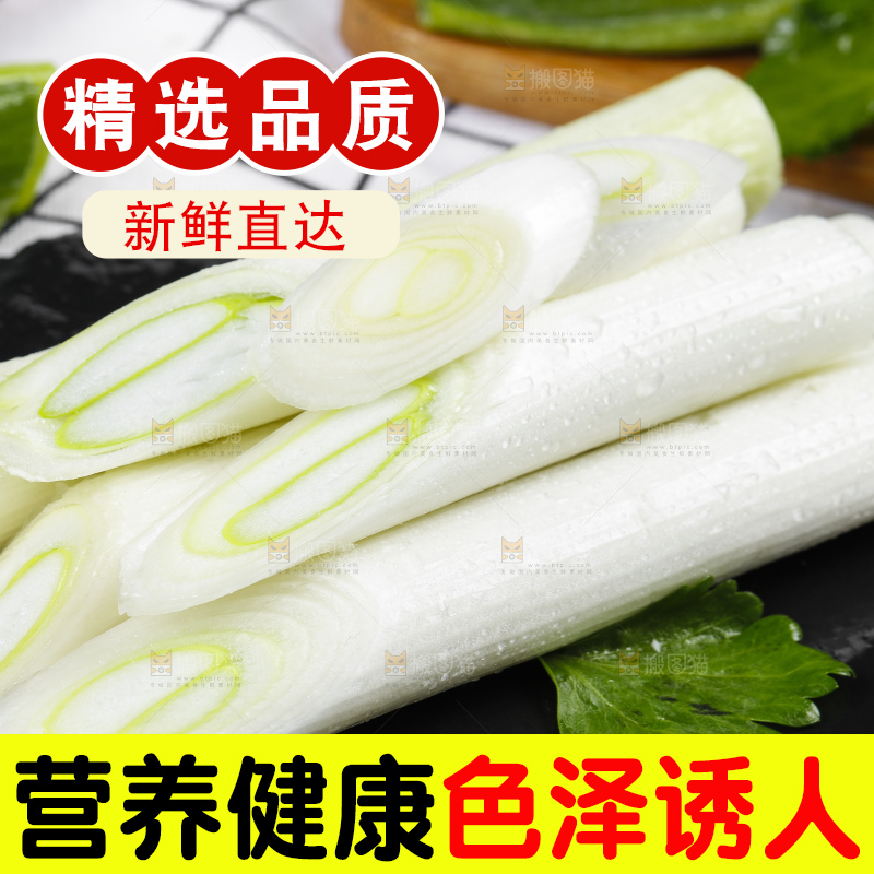 格子底上的大葱