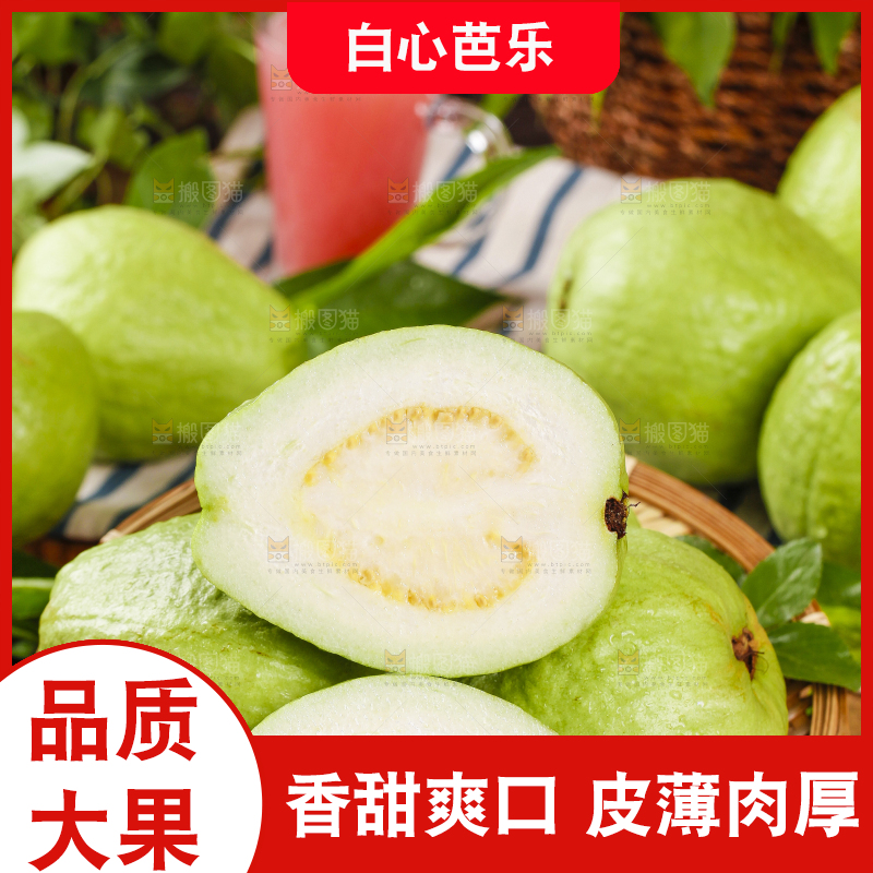 篮子里的白心芭乐