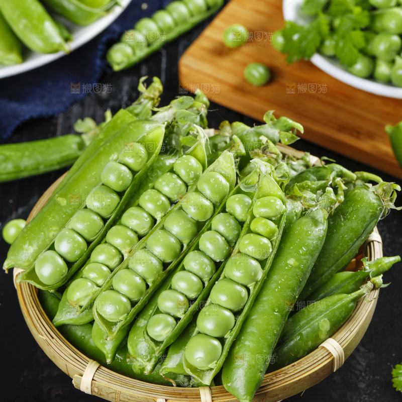 篮子里的青豌豆