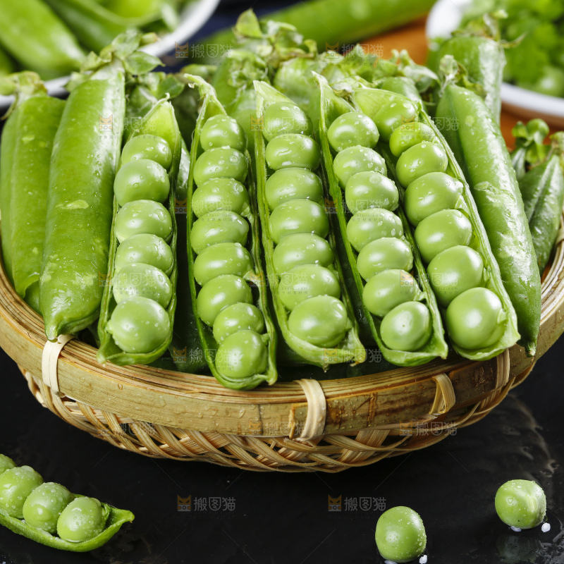 篮子里的青豌豆