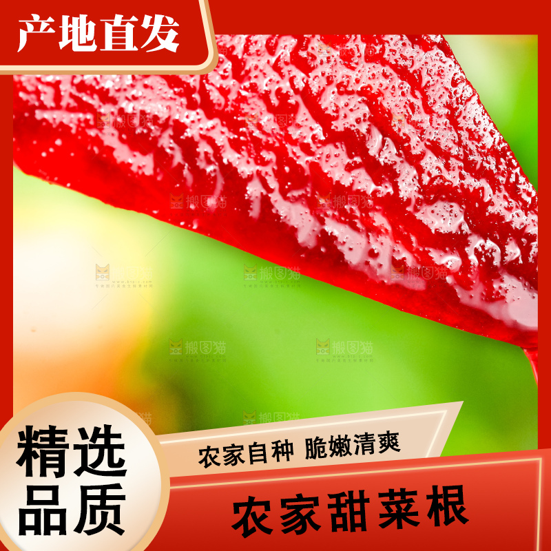 切块的甜菜根
