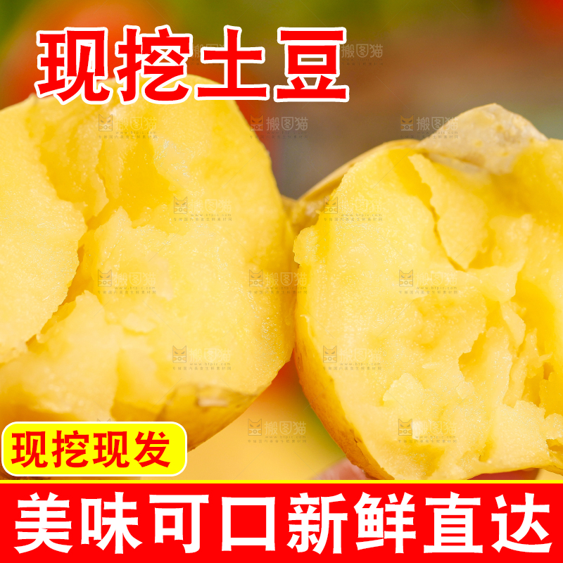 掰开的小土豆