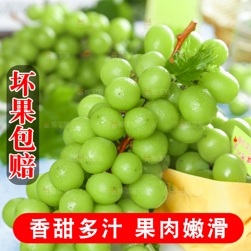 碟子里装着无籽青提