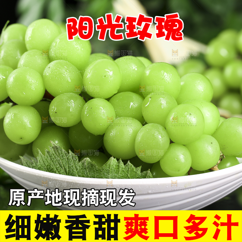 盘子里装着无籽青提