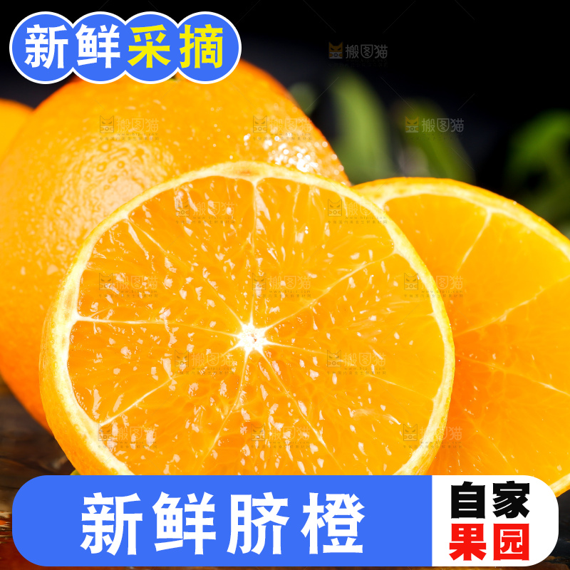 深底上切开的橙子果肉