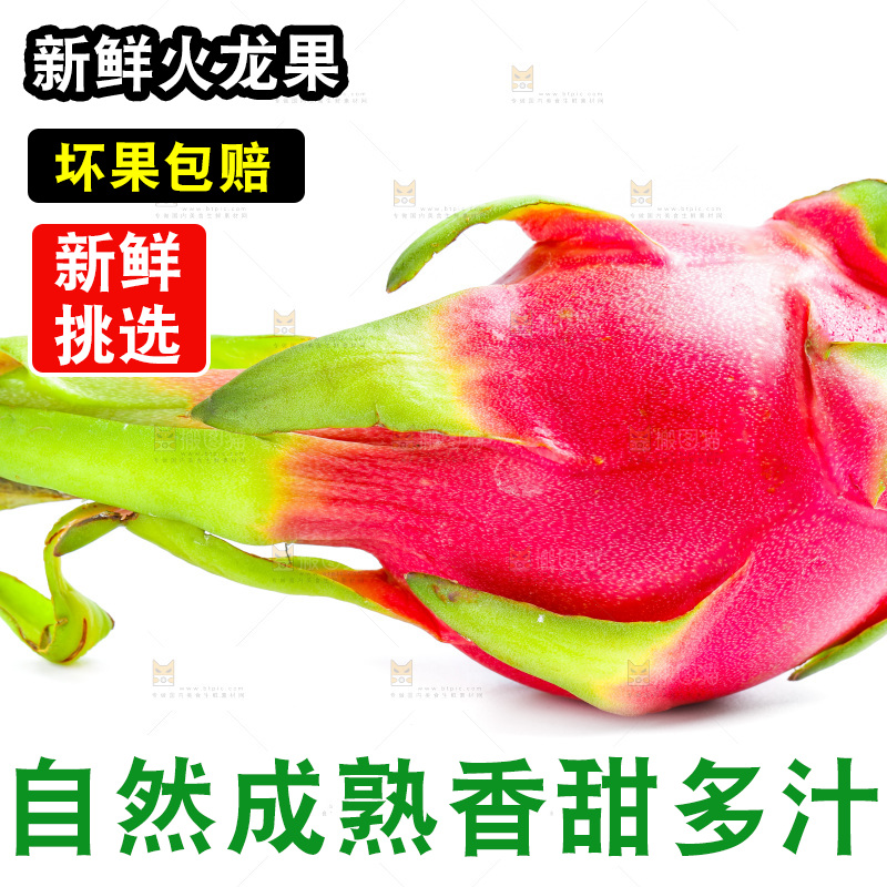 白底上的火龙果
