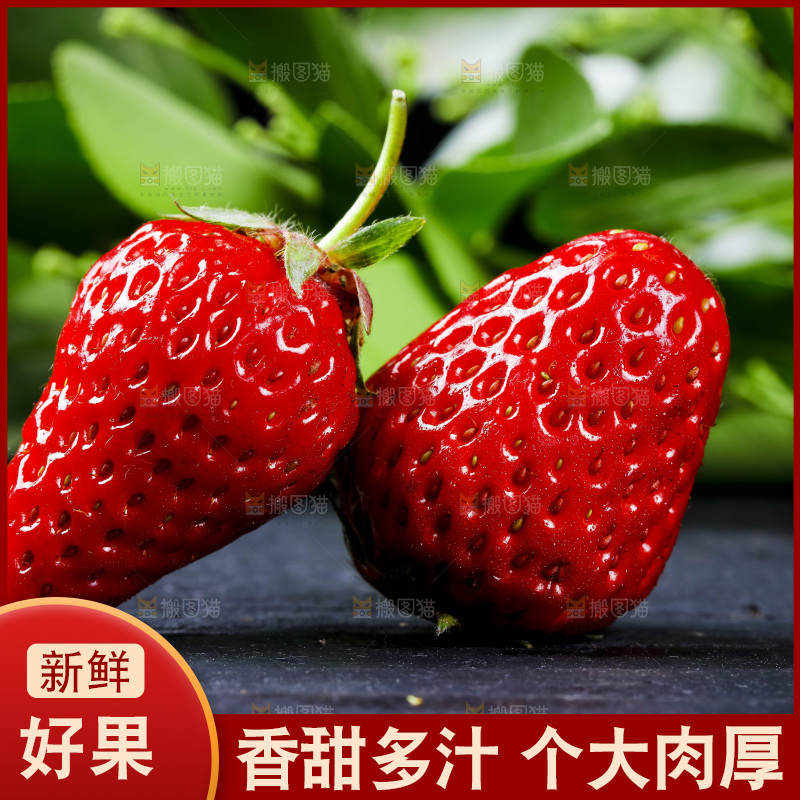 深底上放着99草莓