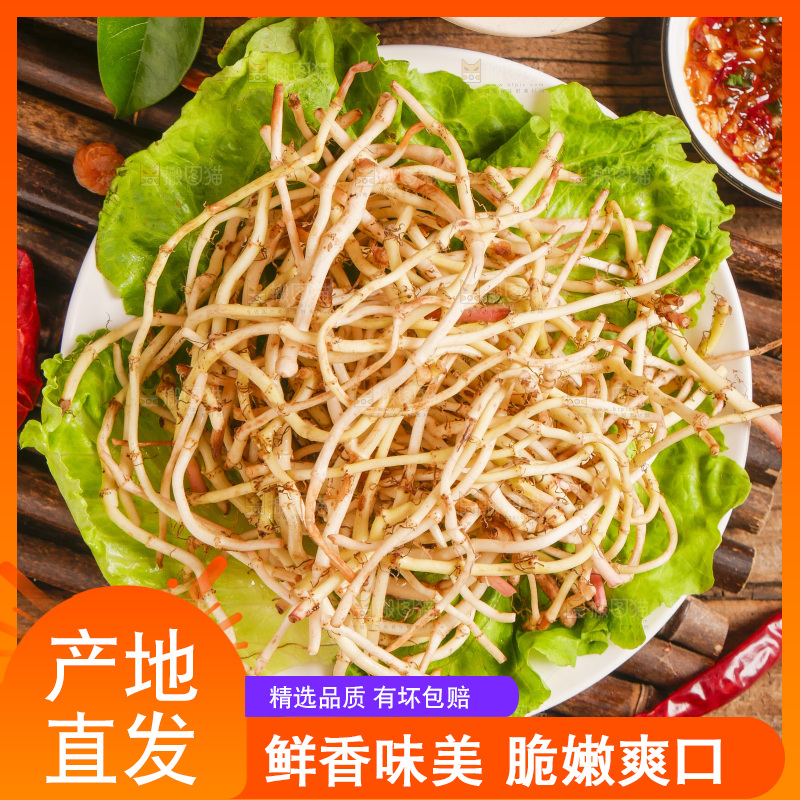 木底上放着一盘鱼腥草
