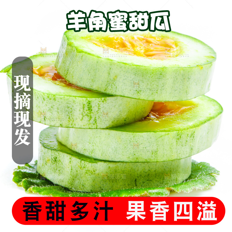 新鲜羊角蜜放在白底上