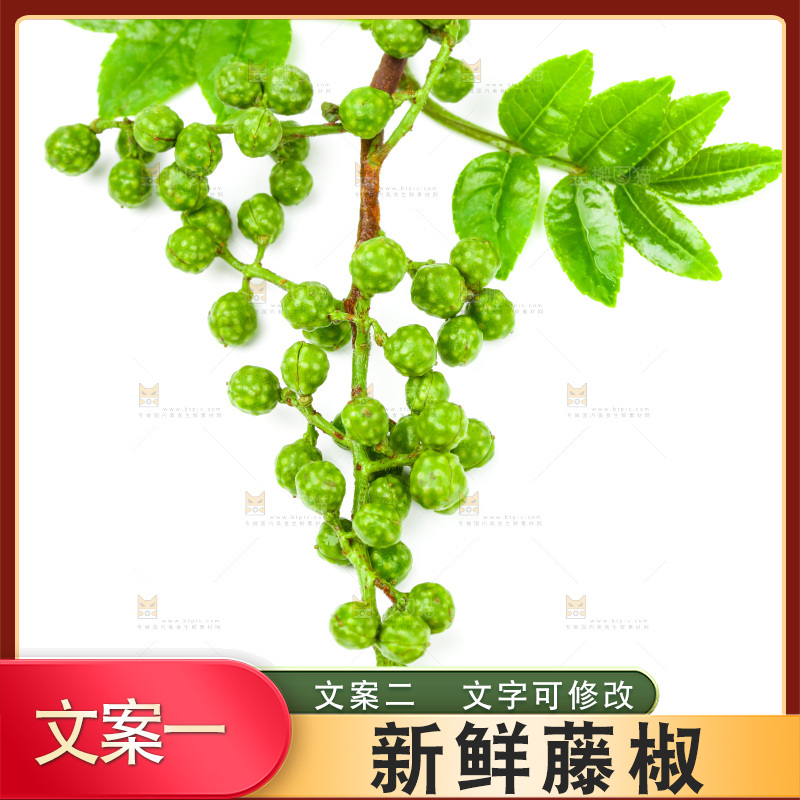 白底上的藤椒