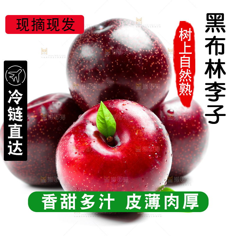 陕西黑布林放在白底上