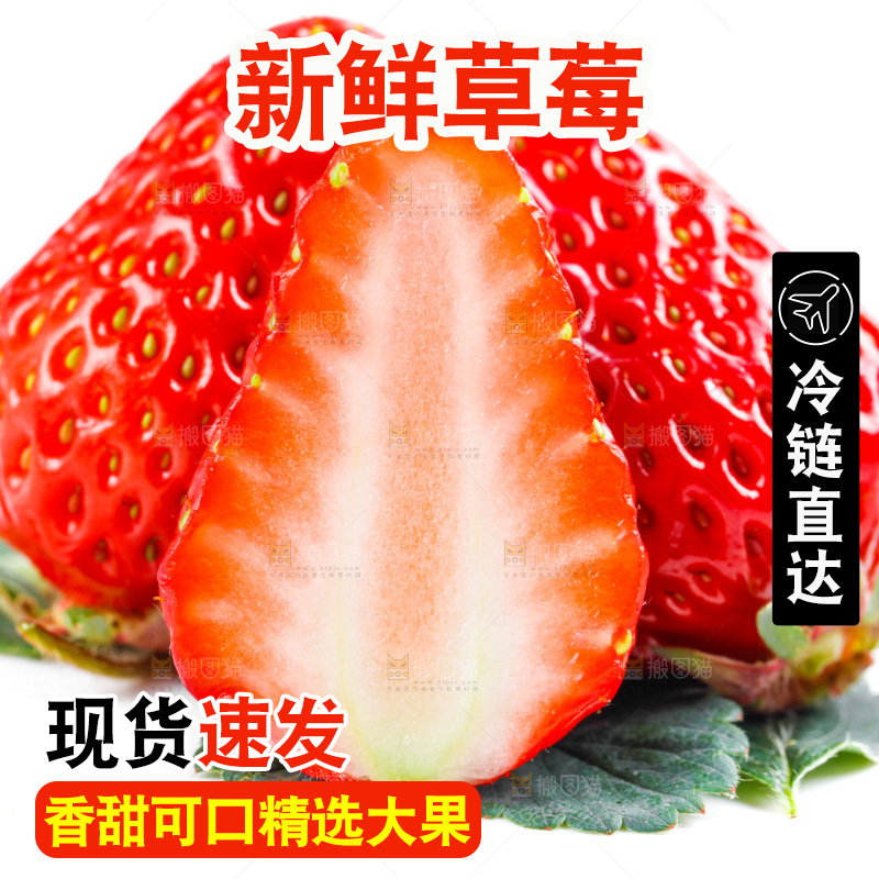 白底上放着99草莓