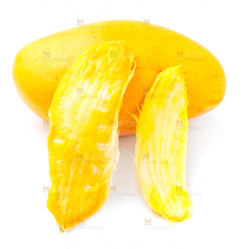 白底上的芒果核