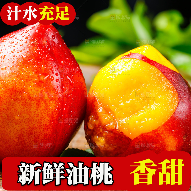 深底上的山西黄心油桃