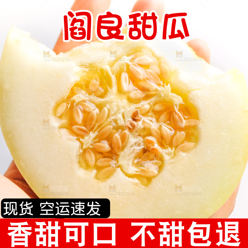 手拿阎良甜瓜