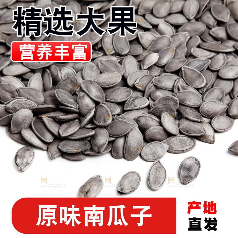 麻袋里装着黑南瓜子