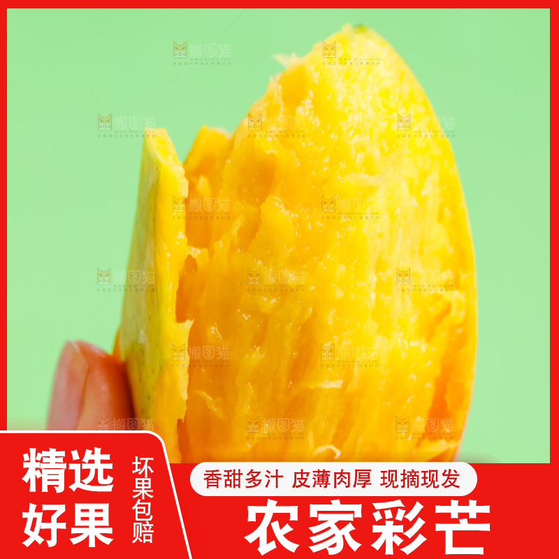 手拿新鲜彩芒