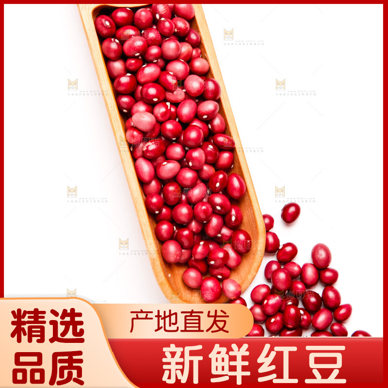 白底上的红豆