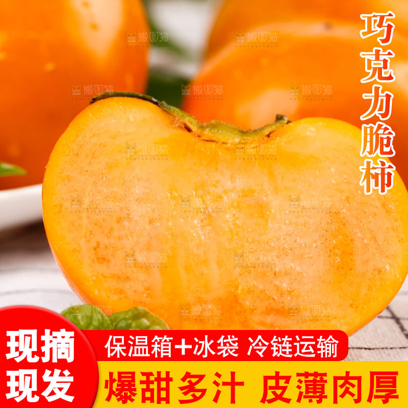 格子底上的硬柿子