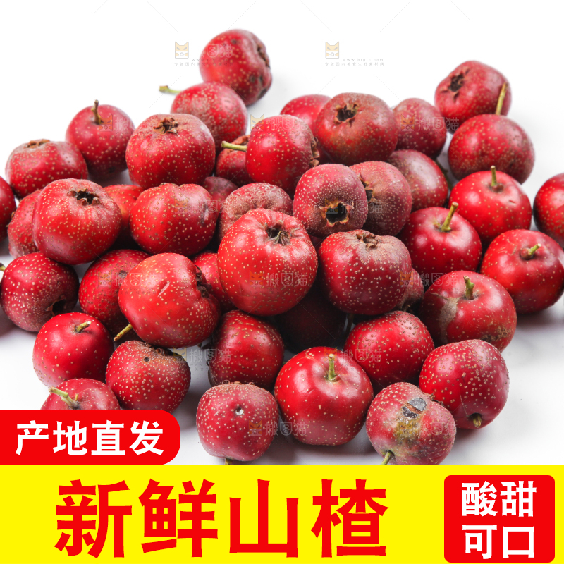 白底上盘子里的山楂果