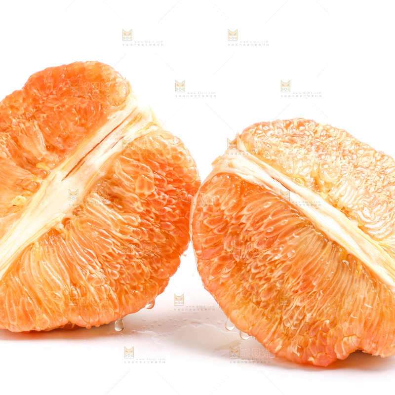 白底上的黄心柚子