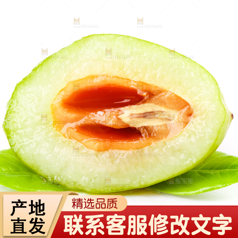 白底上的橄榄果