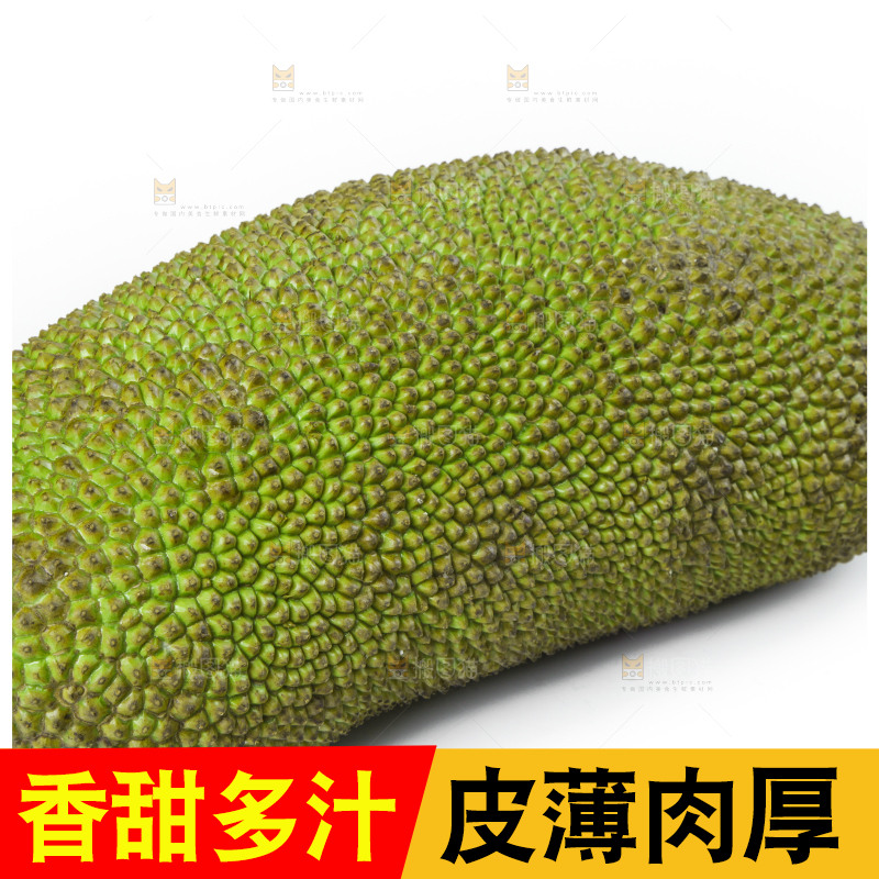 白底上放着海南菠萝蜜