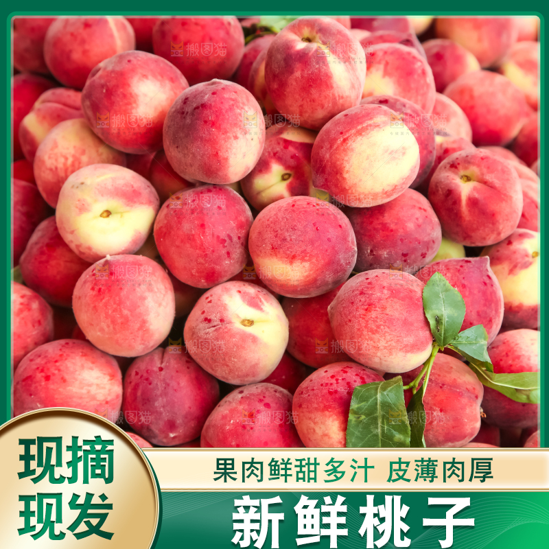 框子里装着毛桃