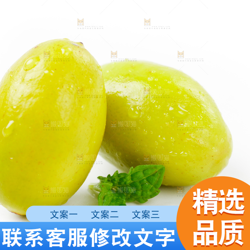白底上的橄榄果