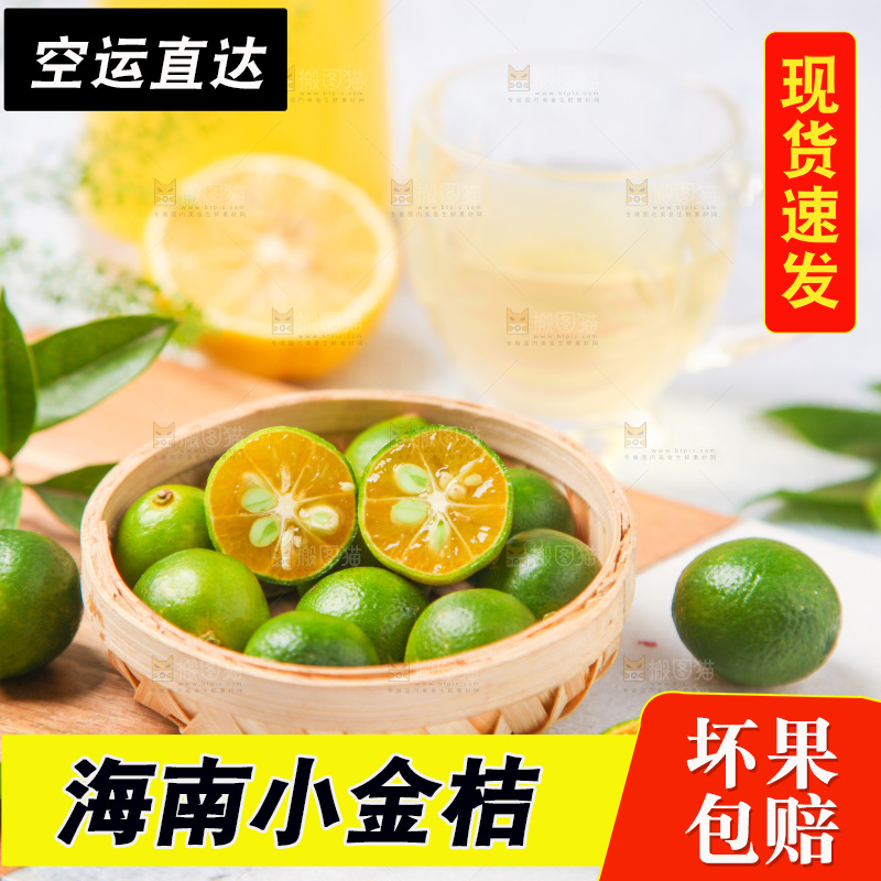 篮子里装着海南小金桔