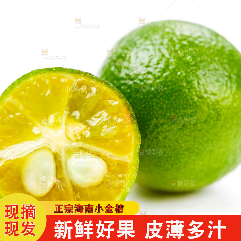 浅底上摆放着小金桔