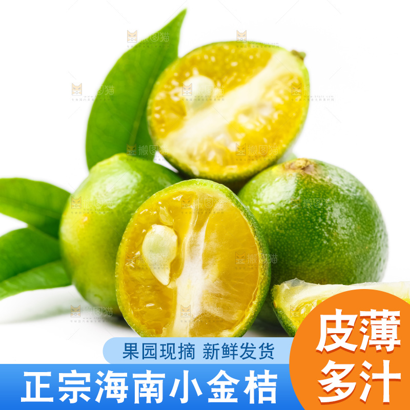 浅底上放着海南小金桔