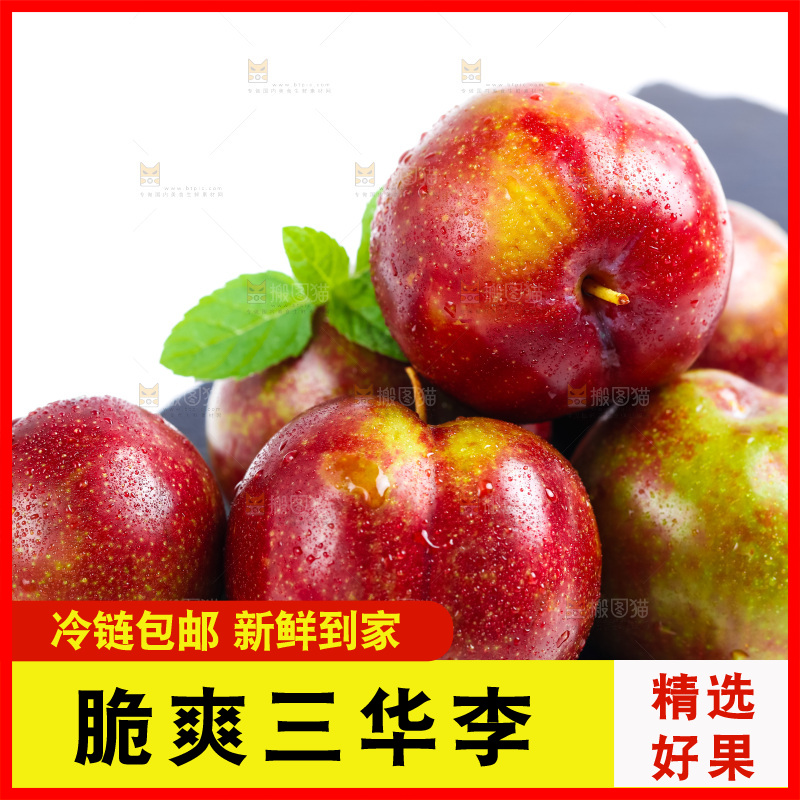 黑石板上摆放着钱排三华李