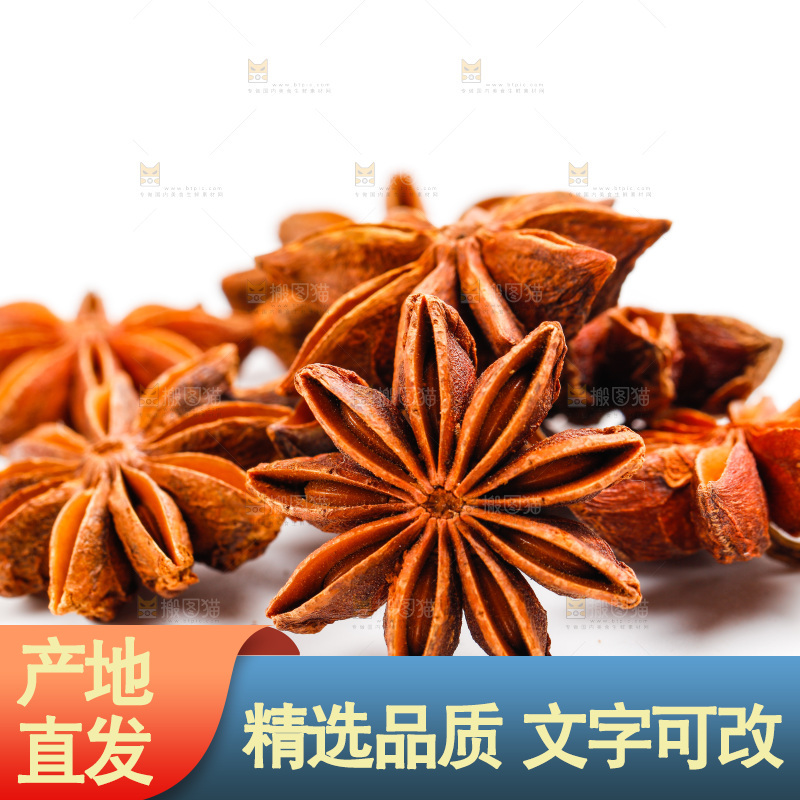 白底上的大茴香