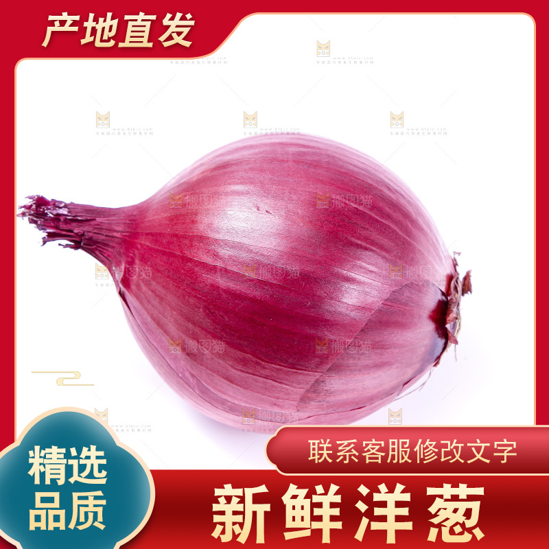 白底上放着洋葱