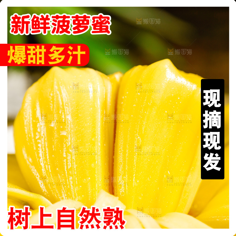 垫子上的菠萝蜜